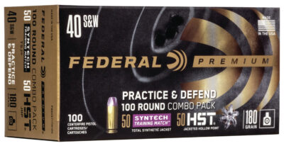 FED PREMIUM 40SW 180GR PRACTICE DEFEND 100/5