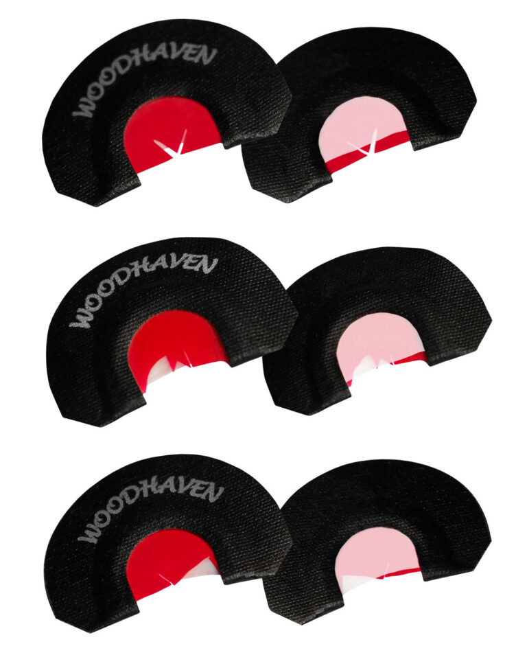 Woodhaven WH301 Red Ninja Power V Diaphragm Call Triple Reed Attracts Turkeys Black 3 Per Pkg
