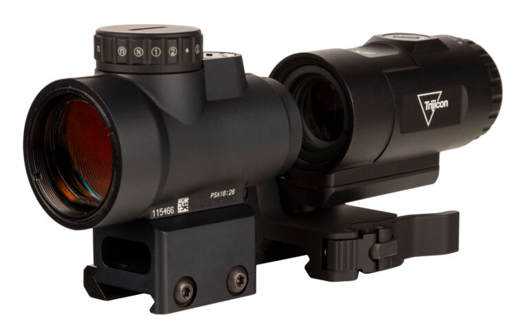 1X25 MRO? HD COMBO SET; 68 MOA RETICLE W/ 2.0 MOA DOT MRO HD 1X25 RED DOT SIGHT W/3X MAGNIFIER COMBO BLACK