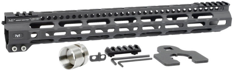Midwest Industries MIULW15 Ultralight AR-15 Black Hardcoat Anodized Aluminum/Polymer 15" Picatinny/M-LOK