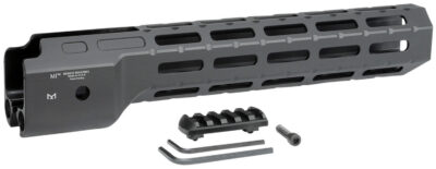 Midwest Industries MICRPC9 Combat  Ruger PC9 M-Lok Handguard Black Hardcoat Anodized 6061-T6 Aluminum 12″
