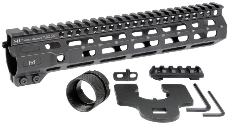 COMBAT M-LOK FREE FLOAT HANDGUARDS FOR AR-15 COMBAT HANDGUARD M-LOK ALUMINUM 10.5'' BLACK