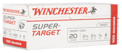 Winchester Ammo TRGT208VP Super Target  20 Gauge 2.75″ 7/8 oz 8 Shot 100 Bx/ 2 C