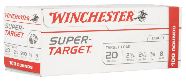 Winchester Ammo TRGT208VP Super Target  20 Gauge 2.75" 7/8 oz 8 Shot 100 Bx/ 2 C
