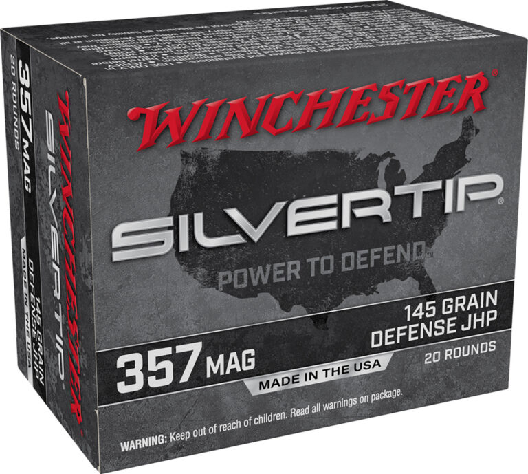 Winchester Ammo W357ST Silvertip  357Mag 145gr Silvertip Jacket Hollow Point 20 Per Box/10 Case
