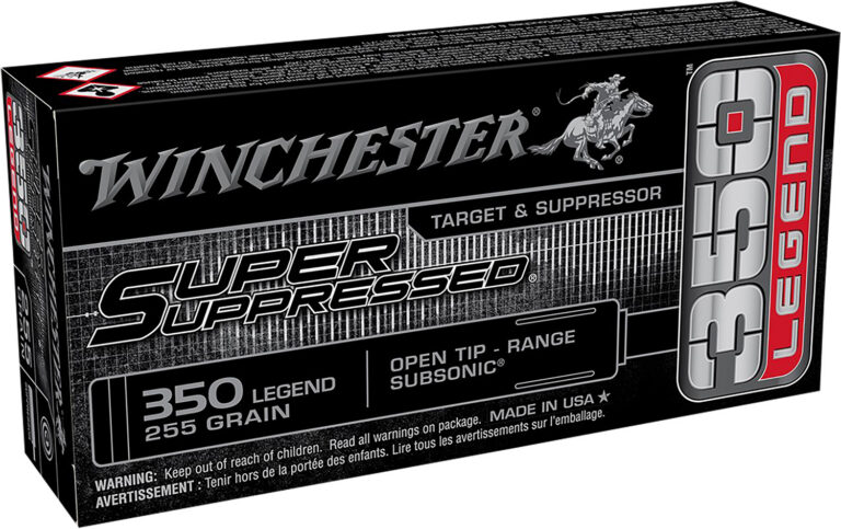 Winchester Ammo SUP350 Super Suppressed  350 Legend 225 gr Open Tip Range 20 Bx/