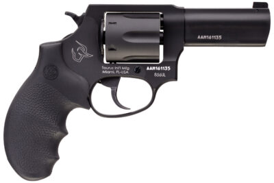 Taurus 2-85631ULNS 856 Ultra-Lite Defender 38 Special +P 6rd 3″ Matte Black Cylinder & Barrel Anodized Black Aluminum Black Hogue Rubber Grip