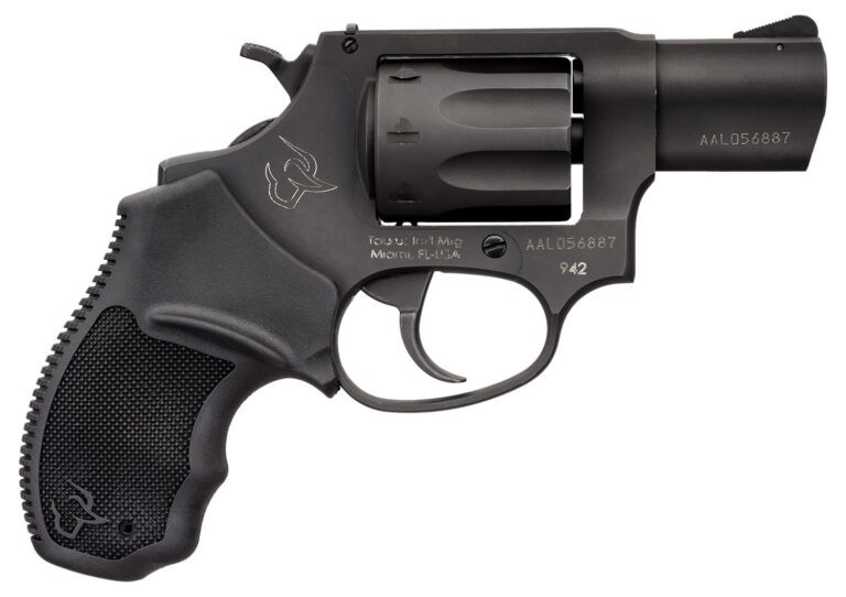 Taurus 2-942021 942 22 LR 8rd 2" Barrel, Overall Matte Black Finish Steel & Finger Grooved Black Polymer Grip