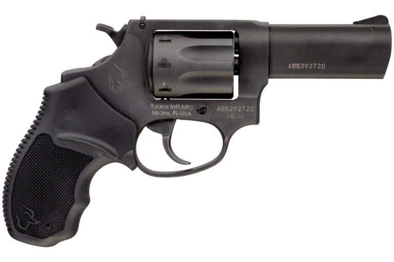 Taurus 2942M031 942 22 WMR 8rd 3" Barrel, Overall Matte Black Finish Steel & Finger Grooved Black Polymer Grip