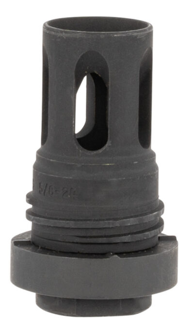 Yankee Hill 431524A Mini QD Flash Hider Black Phosphate Steel with 5/8″-24 tpi Threads & 2.13″ OAL for 5.56x45mm NATO AR-Platform