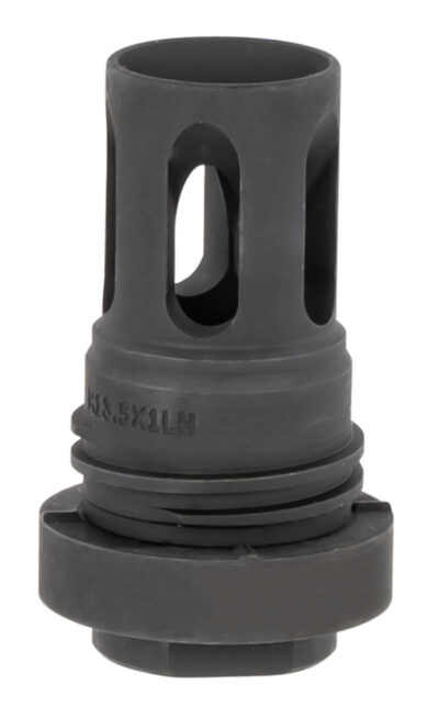Yankee Hill 4315M13LA Mini QD Flash Hider Black Phosphate M13.5x 1 LH Threads 2.13″ OAL for 5.56x45mm NATO AR-Platform