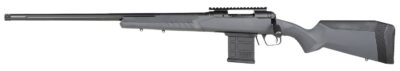 Savage Arms 57457 110 Tactical 6.5 Creedmoor 10+1 24″, Matte Black Metal, Gray Fixed AccuStock with AccuFit, Left Hand