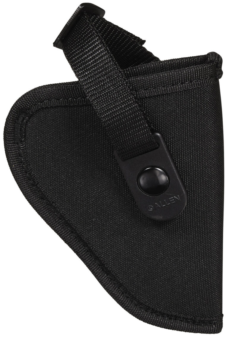 Allen 44800 Cortez Size 00 OWB Style Black Polyester, Adjustable Strap & Belt Loop Mount Type fits 2-3" Barrel Small-Medium DA Revolver Right Hand