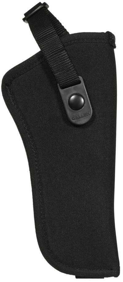 Allen 44818 Cortez  Size 18 OWB Style Black Polyester, Adjustable Strap & Belt Loop Mount Type fits 6″ Barrel DA Revolver with Full Lug Right Hand