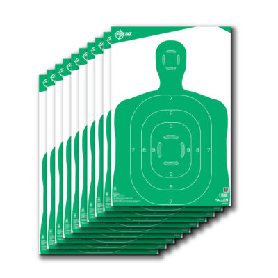 EZ-Aim 15204 Silhouette  Green/White 12″x18″ 10 Per Pack