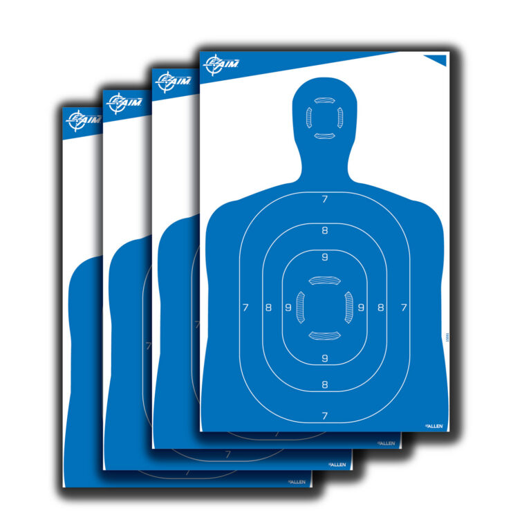 EZ-Aim 15331 Silhouette Paper Hanging 23" x 35" Blue/White 4 Per Pack