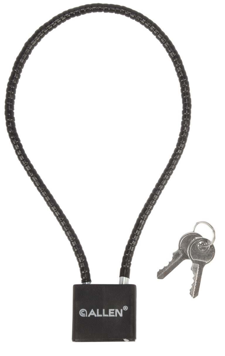 Allen 15414 Cable Gun Lock Open With Key Black Stainless Steel Firearm Fit- Handgun/Rifle/Shotgun
