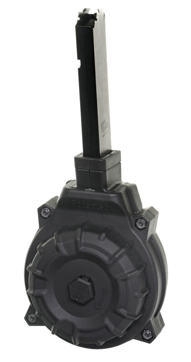 ProMag DRMA18 Standard 40rd Drum 45 ACP Fits Hi-Point 4595TS Carbine Black DuPont Zytel Polymer