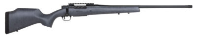 Mossberg 28104 Patriot Long Range Hunter 6.5 PRC Caliber with 4+1 Capacity, 24″ Threaded/Fluted Barrel, Matte Blued Metal Finish & Sniper Gray Fixed Monte Carlo Stock Right Hand (Full Size)