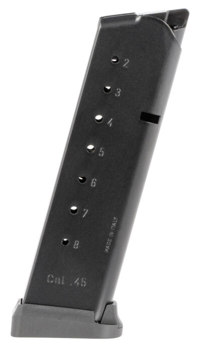 Mec-Gar MGCG4508MATCH 1911 Government 8rd 45 ACP, Blued w/Anti-Friction Coating Carbon Steel