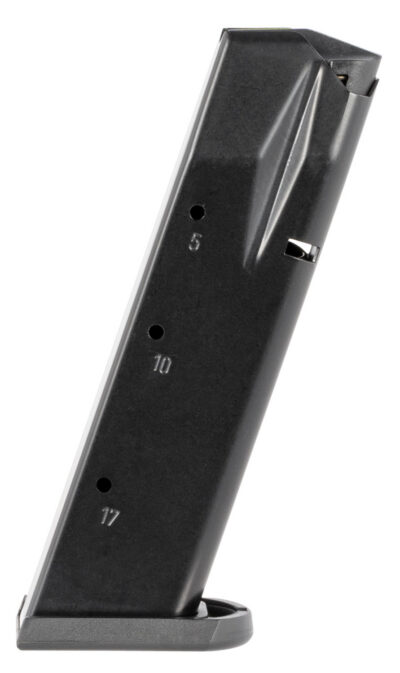 Mec-Gar MGWIT9SFAFC Tanfoglio 17rd 9mm Luger, Fits Tanfoglio Witness Sm Frame Blued w/Anti-Friction Coating Carbon Steel