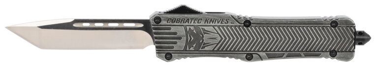 Cobra Tec Knives LSWCTK1LTNS CTK-1 Large 3.75" D2 Steel Tanto Aluminum Alloy Sto