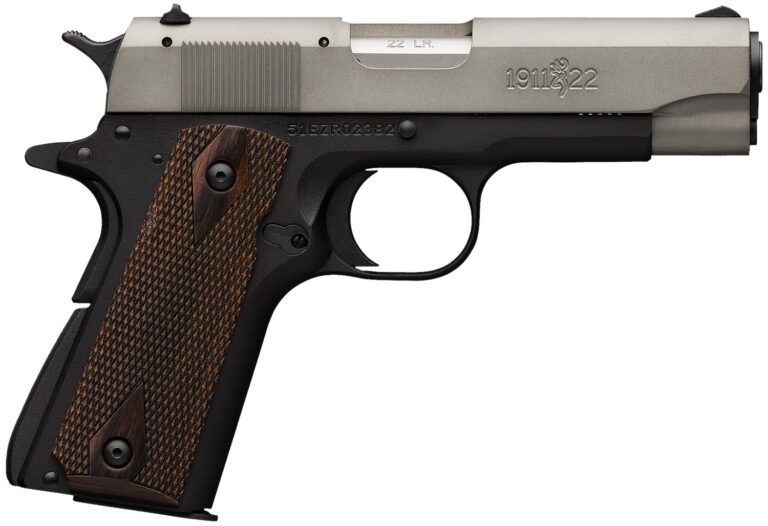 Browning 051880490 1911-22 A1 Compact 22 LR 3.63" 10+1 Diamondwood Walnut Grip