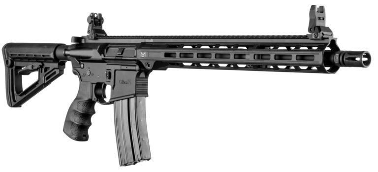 Gilboa G16556SAB Carbine  5.56x45mm NATO 30+1 16" Barrel, Nitride Finished Receiver & Bolt Carrier Group, Black Adjustable Stock, Black Polymer Grip