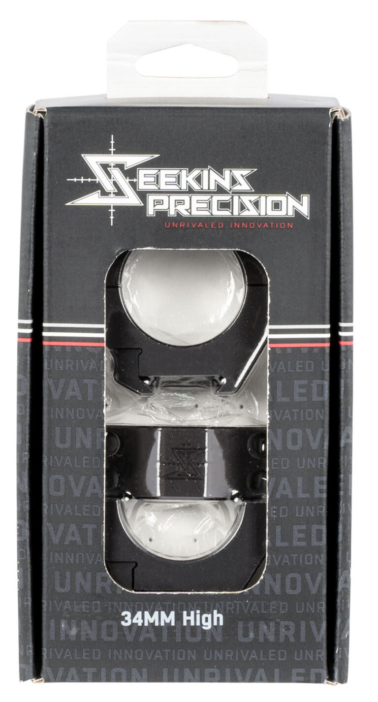 Seekins Precision 0010630006   34mm 1" Low Black Hardcoat Anodized