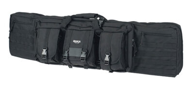 Rukx Gear ATICT36DGB Tactical Double Gun 36″ Water Resistant Black 600D Polyester w/ Non-Rust Zippers Holds up to 2 Rifles