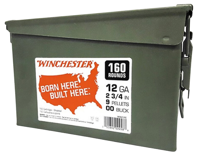 Winchester Ammo WW12C Winchester Buckshot 12 Gauge 2.75" 9 Pellets 00 Buck Shot