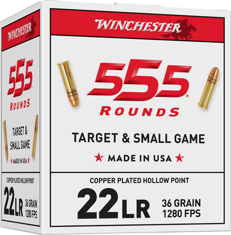 USA WHITEBOX 22 LONG RIFLE RIMFIRE AMMO 22 LONG RIFLE 36GR COPPER PLATED HOLLOW POINT 555/BOX