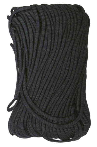 Tacshield 03010 550 Cord  Black Paracord 100′ Long