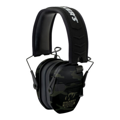 Walker’s GWPDRSEMMCCG Razor PRO Digital Electronic Muff 23 dB Over the Head Multi-Cam/Black Polymer