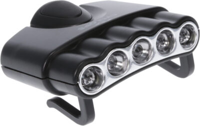Cyclops CYC-HC5-W Orion 5 Hat Clip 27 Lumens 5 LEDs Black CR2032 Lithium