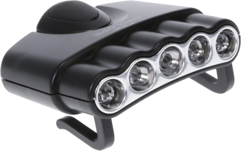Cyclops CYC-HC5-W Orion 5 Hat Clip 27 Lumens 5 LEDs Black CR2032 Lithium