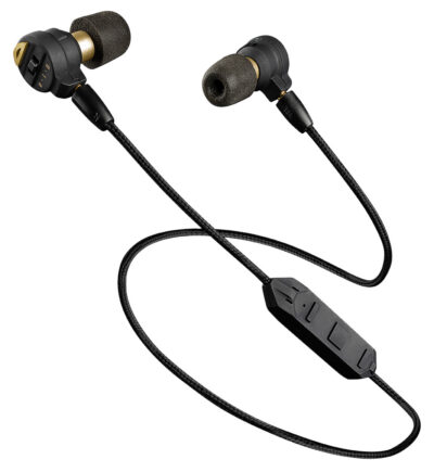 Pro Ears PEEBBLKE Stealth Elite  28 dB Behind The Head Black Adult 1 Pair Includes Attachable Bluetooth Lanyard