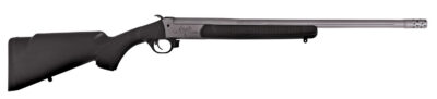 Traditions CR451130T Outfitter G3 Full Size 450 Bushmaster 1rd 22″ Stainless Cerakote Fluted Threaded Barrel, Drilled & Tapped Steel Receiver, Fixed Black Synthetic Stock, Right Hand