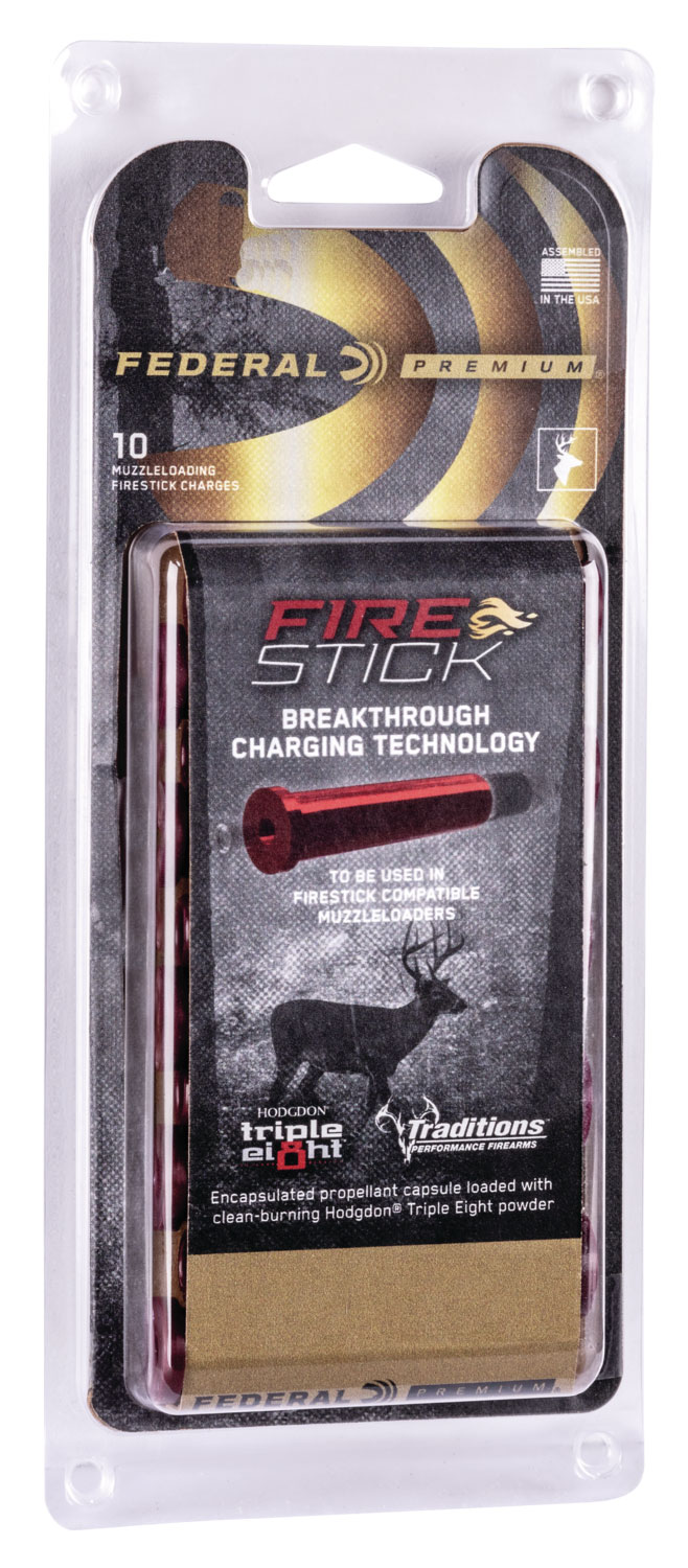Federal PMZFS100T8 Premium Fire Stick 50Cal 100gr 10 Per Box/10 Case *For Traditions Nitro Only