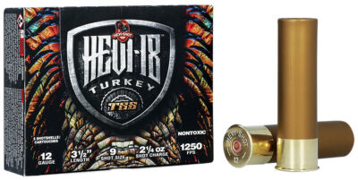 HEVI-Shot HS4509 HEVI-18 TSS Turkey 12Gauge 3.50″ 2 1/4oz Tungsten 9Shot 5 Per Box/10 Case