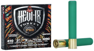 HEVI-Shot HS1009 HEVI-18 TSS Turkey 410Gauge 3″ 13/16oz Tungsten 9Shot 5 Per Box/10 Case