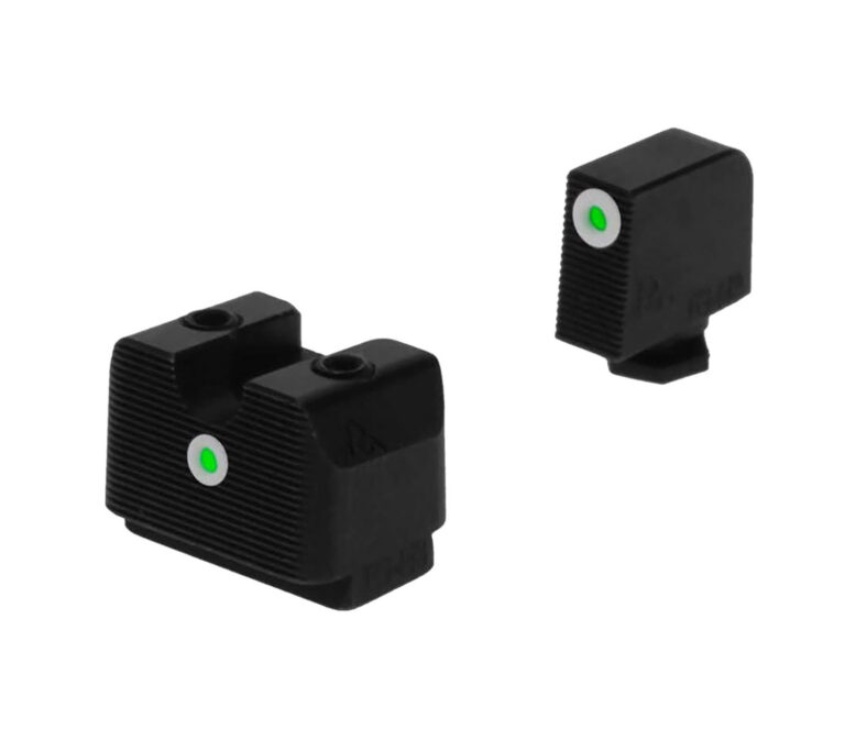 Rival Arms RA4B231G Tritium Night Sights  Fits Glock 17,19 U-Notch Green w/White