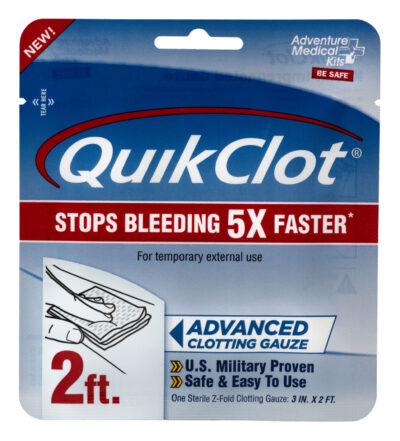 Adventure Medical Kits 50200025 QuikClot  Clotting Gauze 3″ x 24″