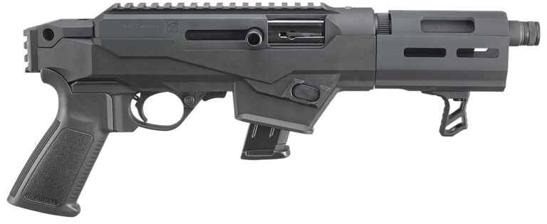 Ruger 29101 PC Charger 9mm Luger 10+1 6.50" Threaded Barrel, Black Hard Coat Anodized Finish, Glass-Filled Polymer Chassis, Takedown Stock, 7075-T6 Aluminum Picatinny Rail, Optics Ready