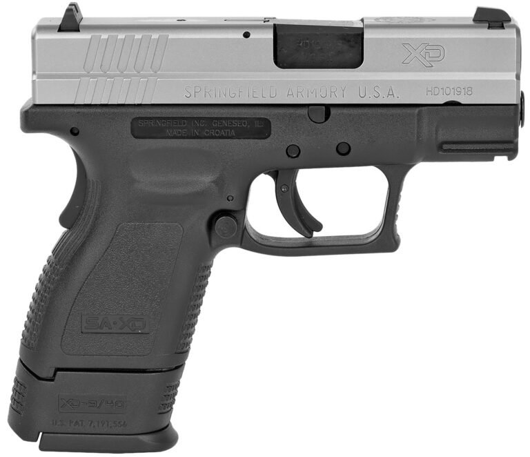 Springfield Armory XD9822 XD Sub-Compact *CA Compliant 40 S&W 3" 9+1 Black Stain