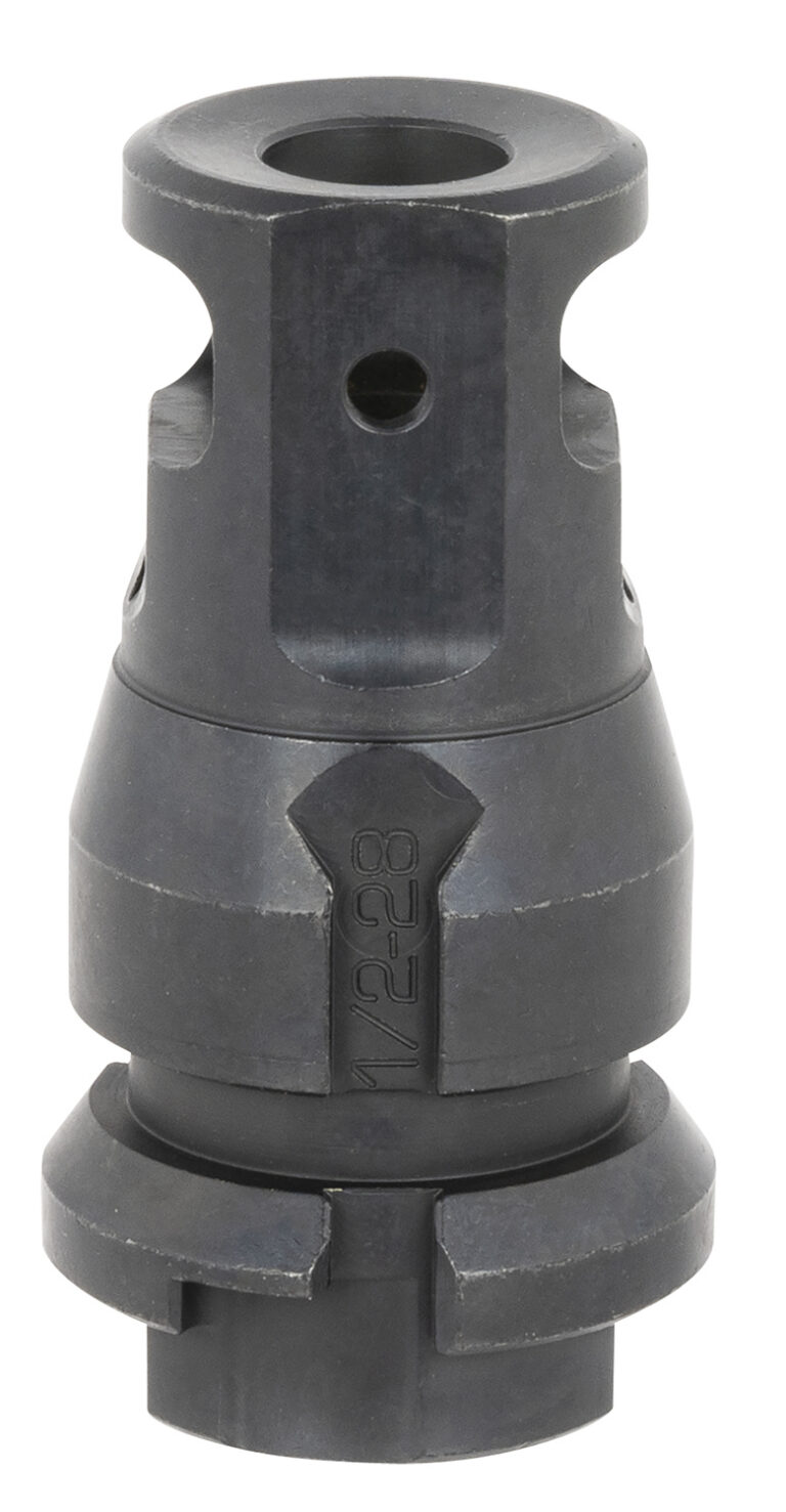 Dead Air DA109 KeyMount Muzzle Brake Black with 1/2"-28 tpi Threads & 2.60" OAL for Sandman Series, KeyMo Equipped Nomad-30 & Primal Suppressors