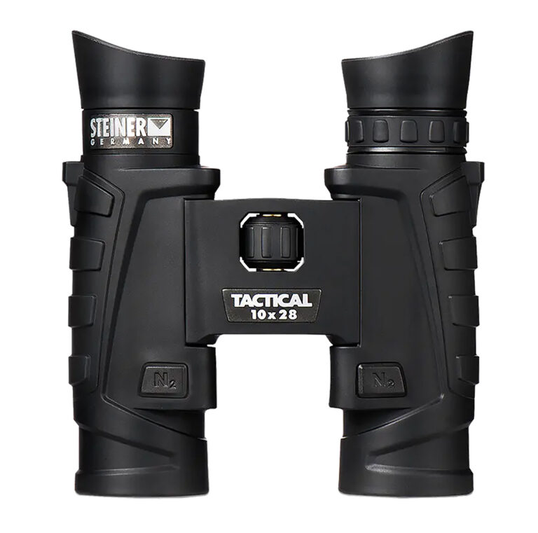 Steiner 2004 T1028 Tactical 10x28mm Roof Prism, Fast-Close Focus, Black Makrolon w/Rubber Armor
