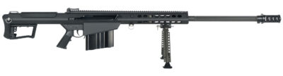 Barrett 18059 M107A1  50 BMG 29″ 10+1 Black Cerakote Black Fixed w/Sorbothane Recoil Pad Stock Black Polymer Grip