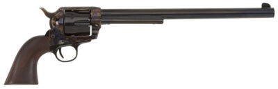 Pietta HF45CHS12NM 1873 Great Western II Buntline 45 Colt (LC) 6rd 12″ Blued Steel Barrel & Cylinder, Deep Color Case Hardened Steel Frame, Walnut Grip