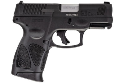 Taurus 1G3C931 G3C  Compact Frame 9mm Luger 12+1 3.26″ Matte Stainless Steel Barrel, Matte Black Tenifer Serrated Steel Slide, Black Polymer Frame w/Picatinny Rail, Black Polymer Grip, Right Hand